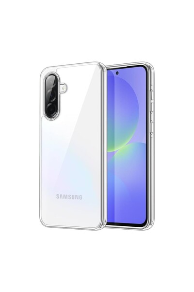 Ymak جراب كريستالي رفيع شفاف غير قابل للكسر لهاتف سامسونج A17 - غطاء واقٍ شفا...