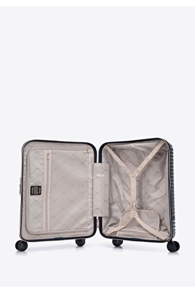 Wittchen Valiză de damă din policarbonat cu dungi bleumarin