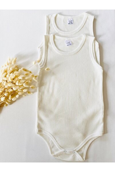 Miyakidsworld Ecru Color Cotton Child Body 7-12 Years Big Size-Kids Comfort Special Size 2 Pieces