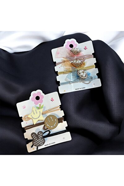 Store 6 Pieces of Rubber Buckles with Figured Stones