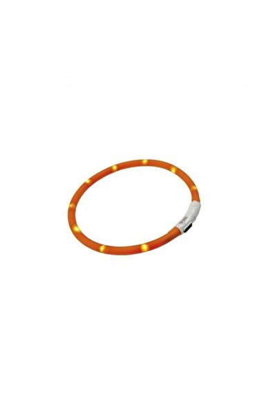 Ferplast طوق فلاش ليلي برتقالي للكلاب (55 سم)