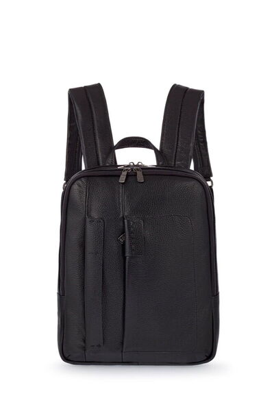 Bilik Deri Premium Black Unisex Backpack Blm01 Se-02