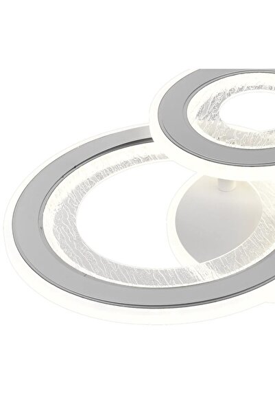 Alessandro DESIGN Lustra LED SQUARE 36W, 3 Cercuri, lumina Rece/Calda/Neutra, Alb