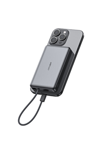 Acefast Power bank 10000 mAh with integrated cable, PD 20W M18-20000