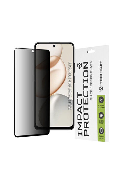 Techsuit Protector de ecran din sticlă securizată 111D, cu adeziv complet, pe...