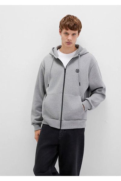 Mavi Hooded Zippered Black Jacket