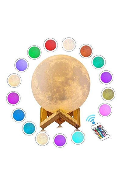 LOWHA 16-Colors LED Moon Style Light Multicolour 17cm