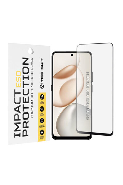 Techsuit ESD Glass Tempered Screen Protector for Honor 400 Smart, Black