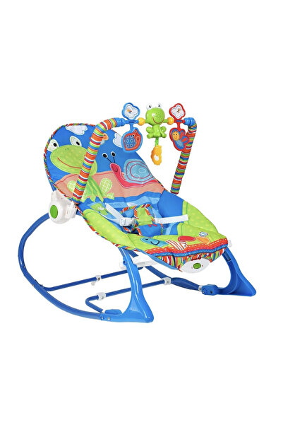 Krista 2-in-1 baby rocker with music and vibrations, frog green, 0-18 kg