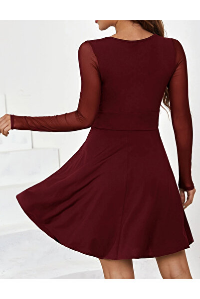 Sheya Shein mini dress, cherry red