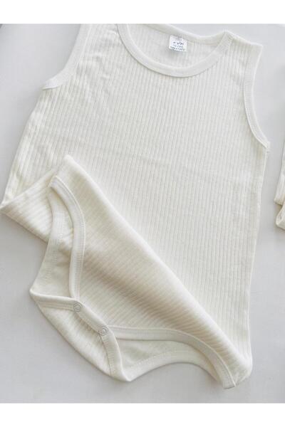 Miyakidsworld Ecru Color Cotton Child Body 7-12 Years Big Size-Kids Comfort Special Size 2 Pieces