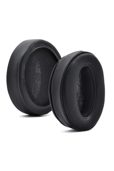 TXE Set de 2 pernițe de schimb pentru căști Sennheiser HD 4.50/450 - supraauriculare, din piele ecologică neagră