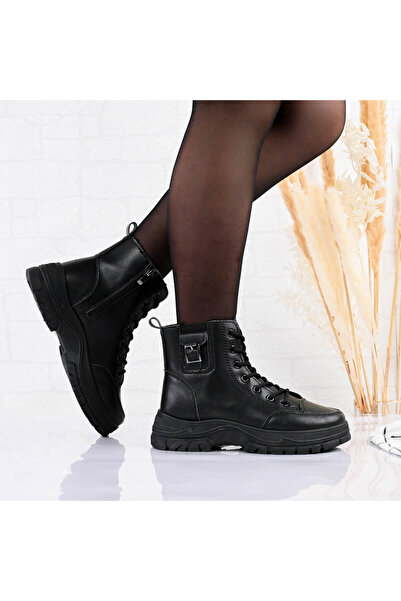 Tmall Ghete de damă, din piele, TM1GD1072, negre