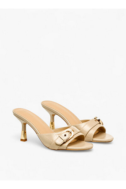 Flora Bella by Shoexpress Women Buckle Detail Flared Heel Sandals