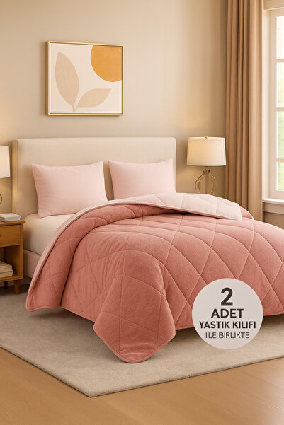 SHome Преміум двосторонній ковдра Welsoft & бавовна 195x215 см – наповнена чи...