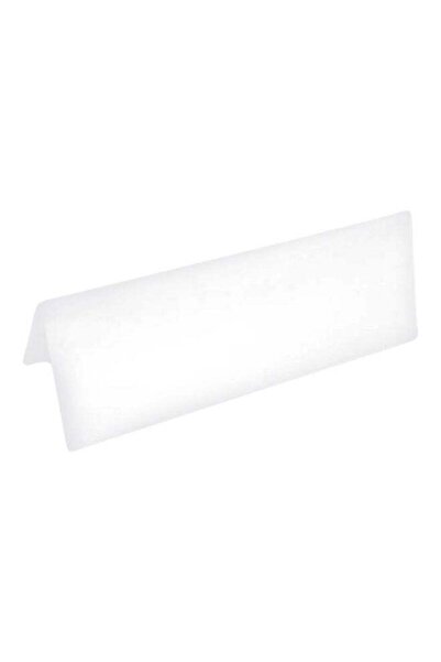 Deflecto حامل اسم شفاف على سطح الطاولة