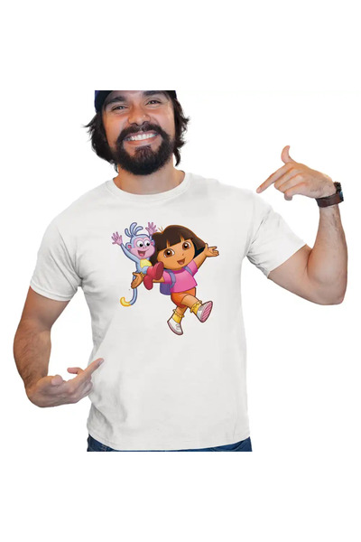 OEM Tricou Barbati Dora Explorer Maimuta Aventuri
