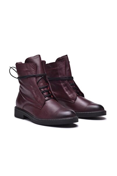 Gusse Jemba Women's Khaki Leather Boots 263415