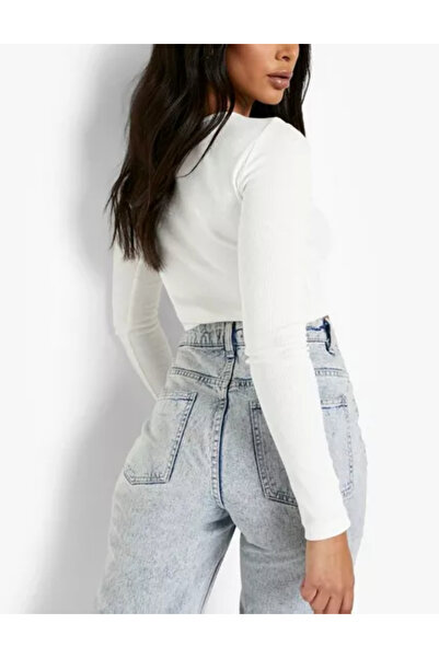 BOOHOO blouse, white