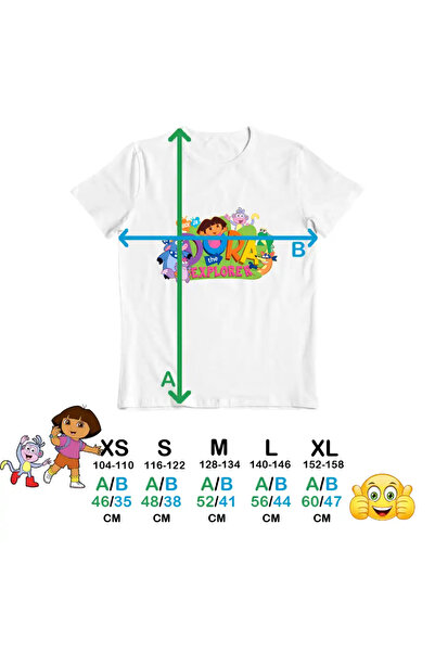 OEM Tricou Copii Fete Dora The Explorer Nick Junior