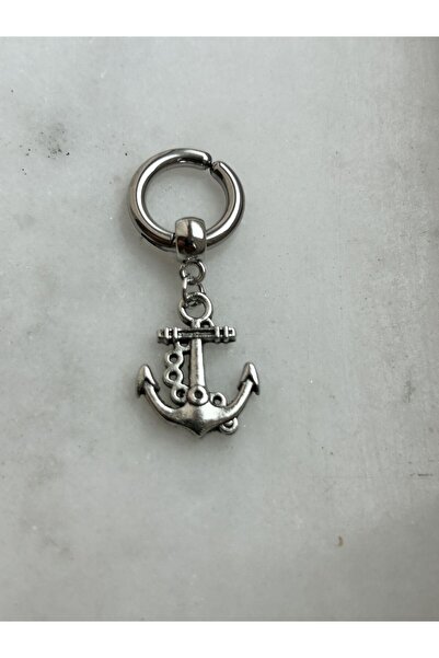 axexuar 316L Çelik Çapa Modelli Erkek Kadın Küpe Deliksiz Kulaklara Uygun - T...