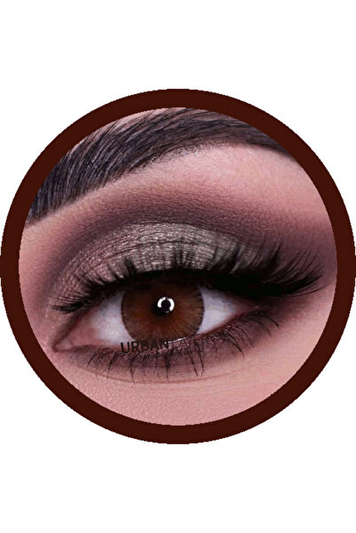 Urban Layer New York N Brown Brown colored contact lenses, complete package with solution and case