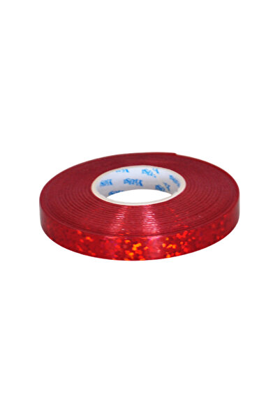 ALPJOY Raffia Rope Balloon String Holographic Raffia 8mm 20 Meters Red