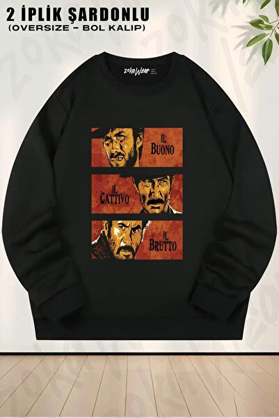 ZOKAWEAR Unisex Bătrânul bun, bătrânul rău și bătrânul urât cu imprimeu supra...