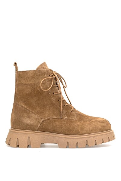 Ayakkabı Fuarı Elit Dravelle Women's Genuine Suede Leather Classic Boots Camel