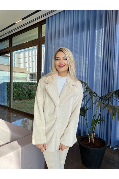 Lady Pixie Collared Plush Coat