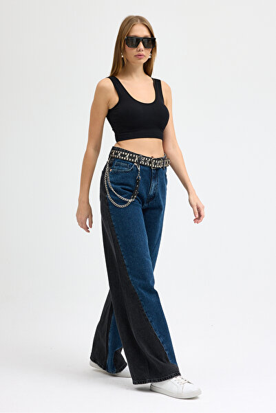 Pantastic Jeans Richone Loose Fit Belted + Chain Women's Jeans