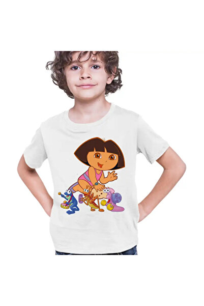 OEM Tricou Copii Baieti Dora Explorer Broscuta Greier Melc Nisip