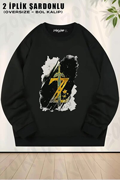 ZOKAWEAR Unisex the Legend of Zelda Special Printed Oversized Crew Neck Sweat...