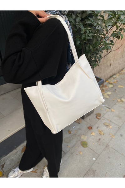 PurpleART Women's Zippered Large Shoulder Bag 28X42Cm