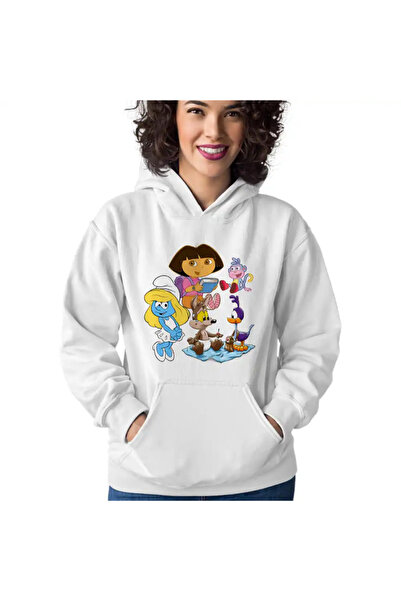 OEM Women's Hoodie Dora the Explorer Smurfette Road Runner Coyote Baby Babies Buba