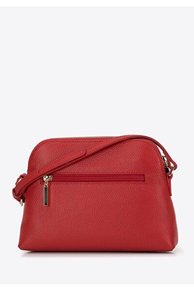 Wittchen Woman Mini Leather Trapezoidal Bag Red Leather