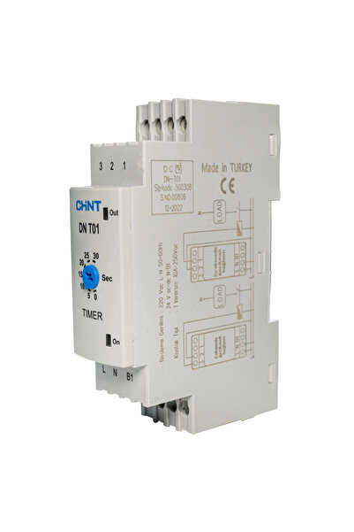 chint DN-T01 Zaman Rölesi, 0,1 - 30 sn 220 VAC