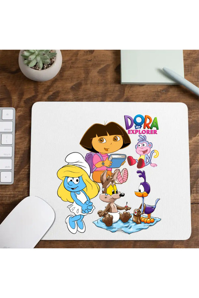 OEM Mousepad Dora the Explorer Smurfette Road Runner Coyote Baby Babies Buba