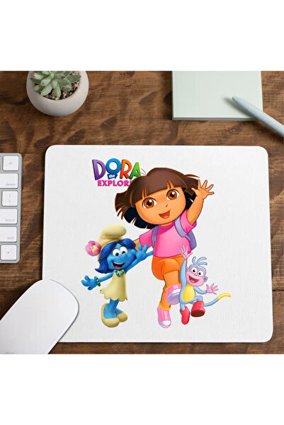 OEM Mousepad Dora the Explorer Smurfette Blossom Boots