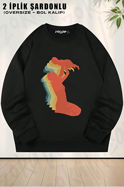 ZOKAWEAR Φούτερ Unisex για την Ημέρα της Μητέρας με τύπωμα oversized με λαιμόκοψη