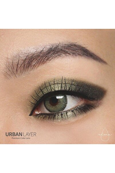 Urban Layer Cloud R Green Lentile de contact colorate verzi, pachet complet cu solutie si suport