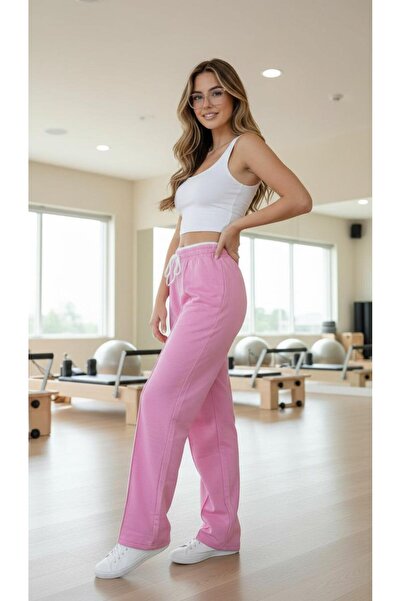 Miyalon Γυναικείο φούτερ oversized από χτενισμένο βαμβακερό ύφασμα με ελαστική μέση και φαρδιά πόδια