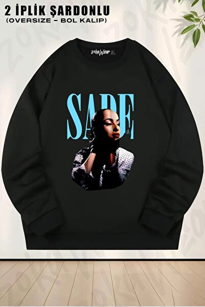 ZOKAWEAR Φούτερ Unisex Simple με τύπωμα oversized με λαιμόκοψη