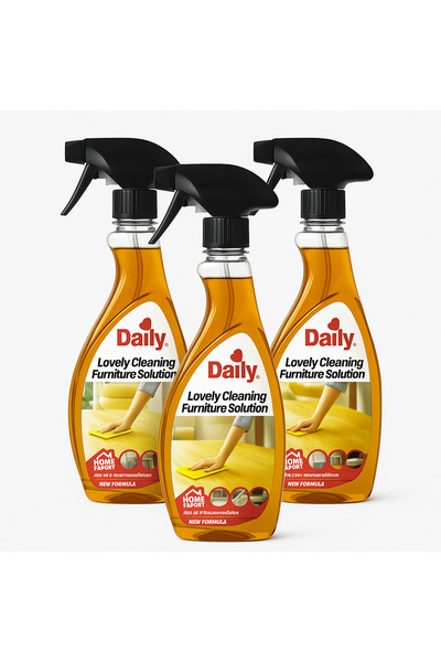 Homexpert Set 3 Bucăți Daily Lovely Cleaning Furniture Solution – Curățare Mo...