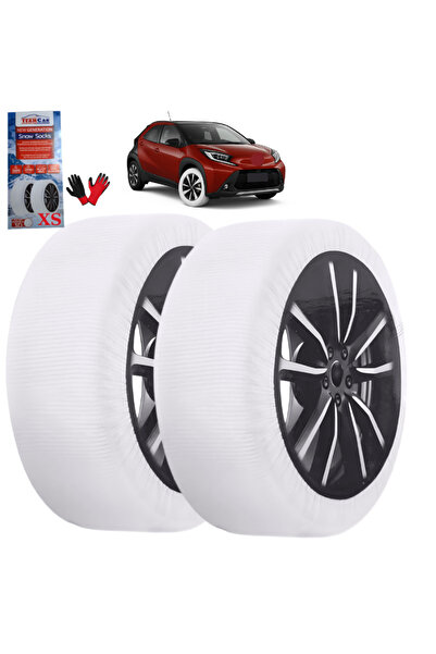 TEAMCAR Textile Car Chains Type Anti-Slip Socks for Snow - Size XS