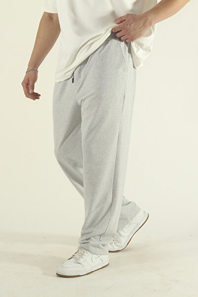 INFLUYENTE Ανδρικό φαρδύ παντελόνι oversized με χαλαρή εφαρμογή