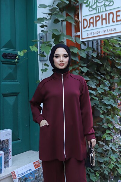 NİSUM MODA Premium Fabric Set with Pockets and Zipper