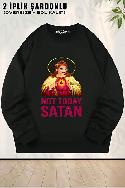 ZOKAWEAR Unisex Bianca Del Rio Nu astăzi Satan Rupaul's Drag Race cu imprimeu...