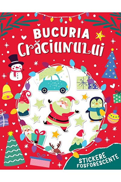 Editura Kreativ Bucuria Crăciunului - autocolante fosforescente