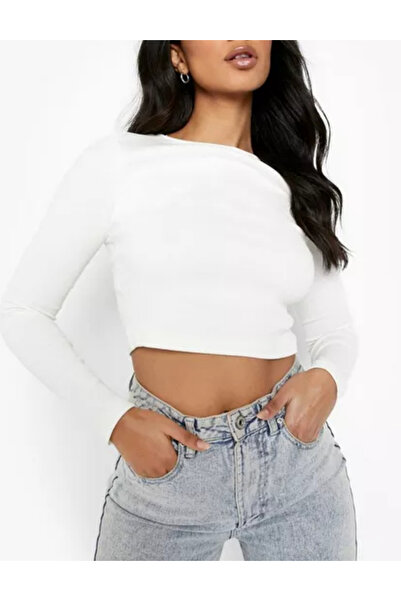 BOOHOO blouse, white